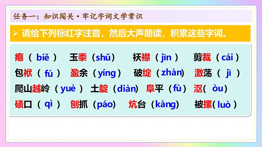 新人教部编语文七下 3-11《山地回忆》教学课件第7页