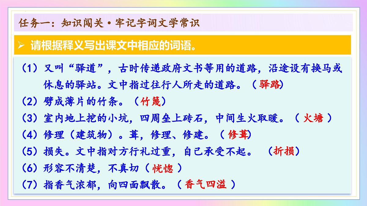 新人教部编语文七下 4-14《驿路梨花》 教学课件第8页