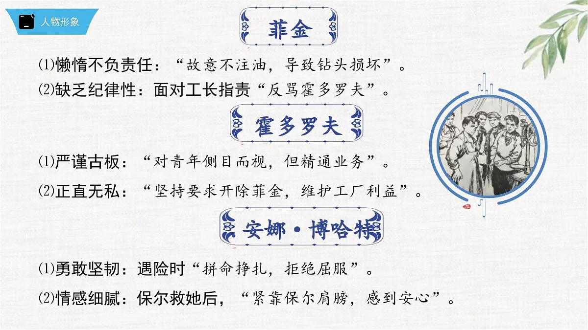 新人教部编版语文七下 第五单元《钢铁是怎样炼成的》第2部第三章 章节课件第6页