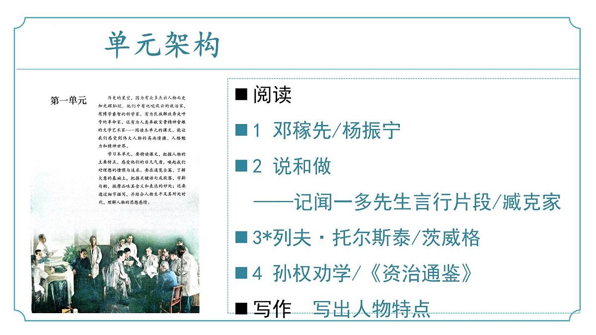 新人教部编版语文七下《第一单元》复习 课件第3页