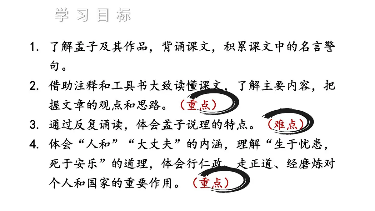 新人教部编版八年级语文上册第六单元23《孟子三章》上课课件第3页
