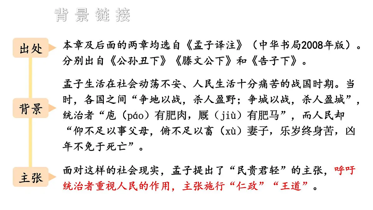 新人教部编版八年级语文上册第六单元23《孟子三章》上课课件第7页