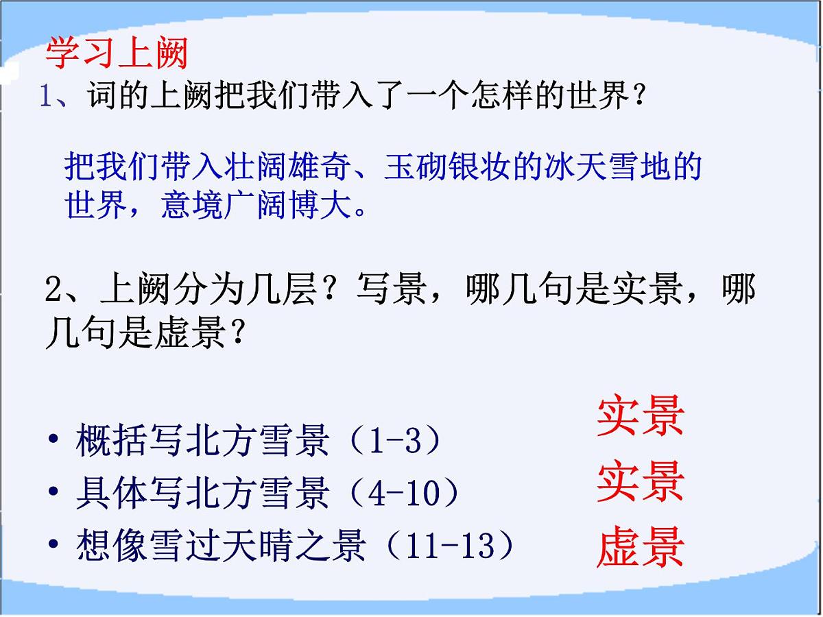 九上《沁园春雪》课件第7页