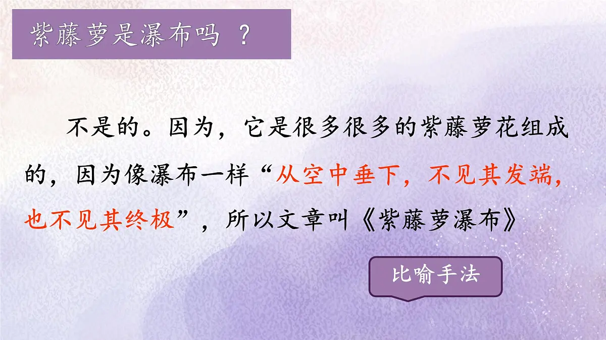 19 紫藤萝瀑布课件统编版七年级语文下册第2页