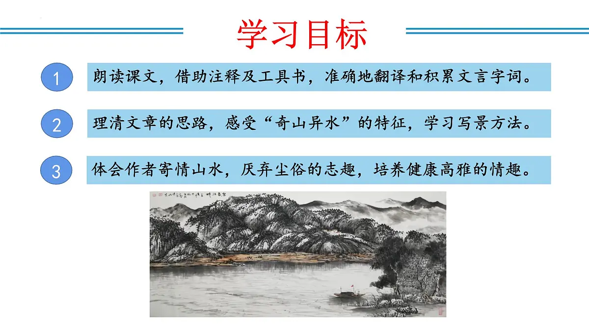 新人教部编语文八上 3-13《与朱元思书》 课件第2页