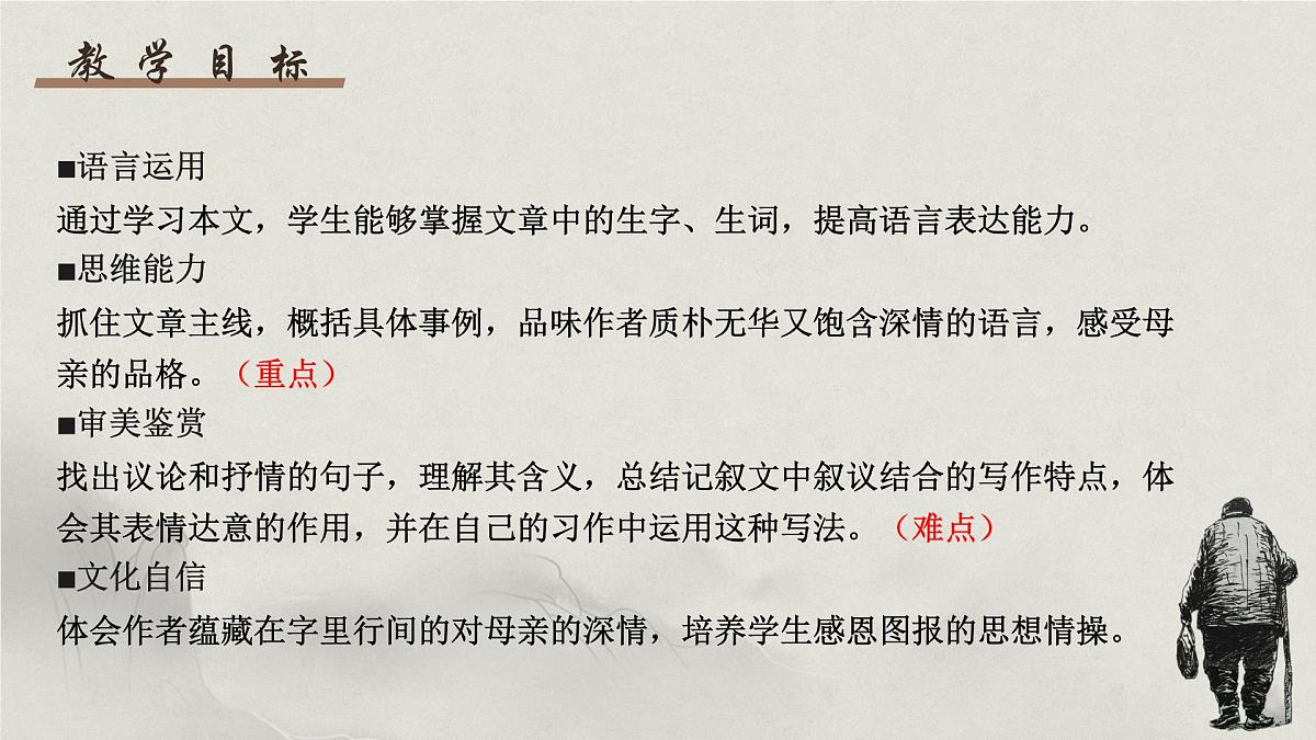 新人教部编语文七上 4-14《回忆我的母亲》 课件第3页