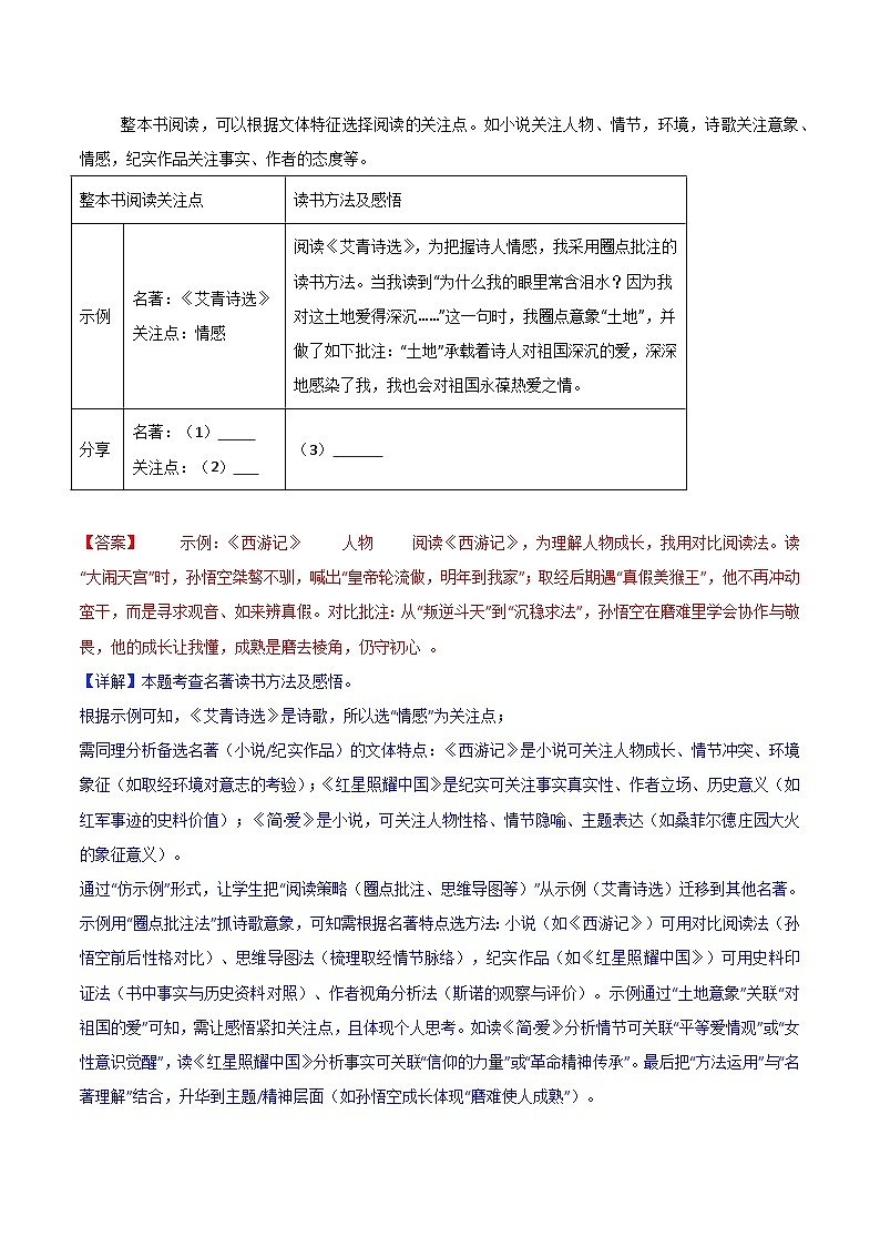 第05讲一《西游记》三年中考试题（含答案）第2页