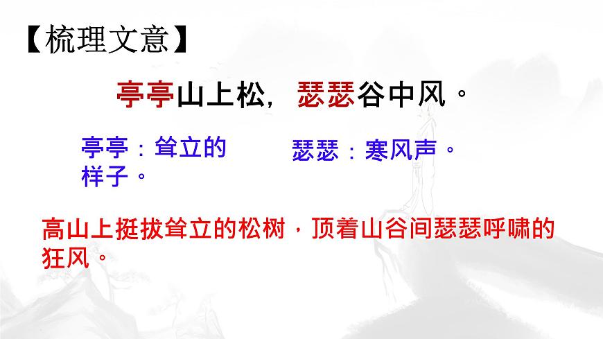 统编版八年级语文上册课件第三单元《课外古诗词诵读-赠从弟（其二）》第8页