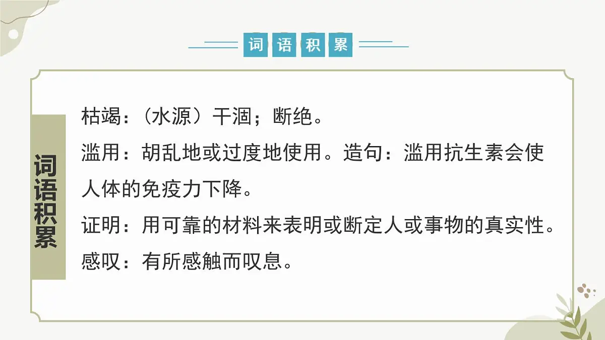 六年级下册第六单元基础知识积累课件（五四制） 语文人教部编版五四制（2024）新课标六年级下册第4页