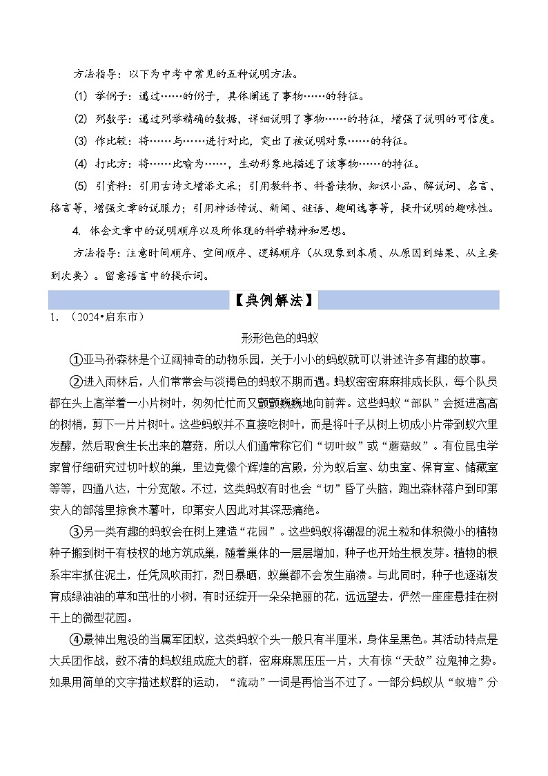专题17  说明文阅读（原版+答案）2025小升初语文暑假衔接提升专项讲义（统编版）第2页