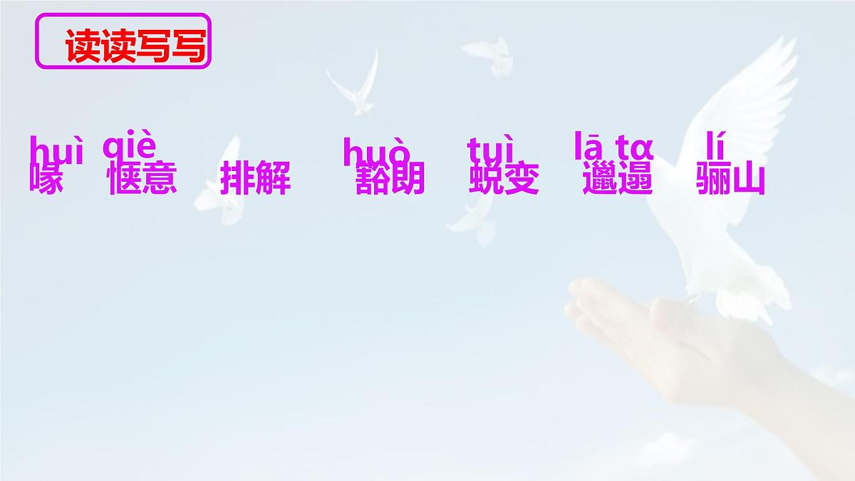 统编版七年级语文上册教学课件《第18课 我的白鸽》第7页