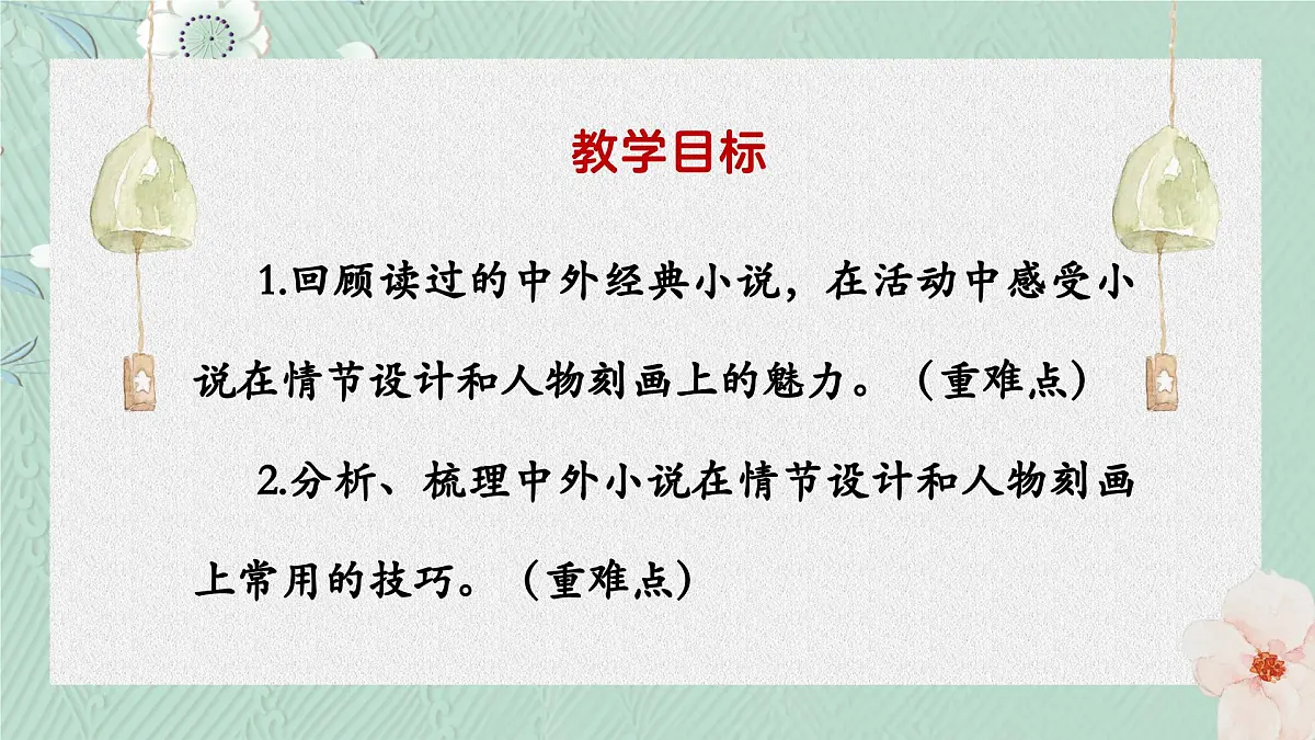 九上第四单元第四单元综合性学习：走进小说天地 课件第2页