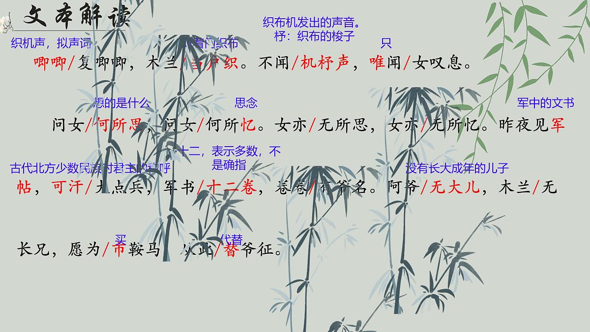 9 木兰诗  课件2025-2026统编版七年级语文下册第6页