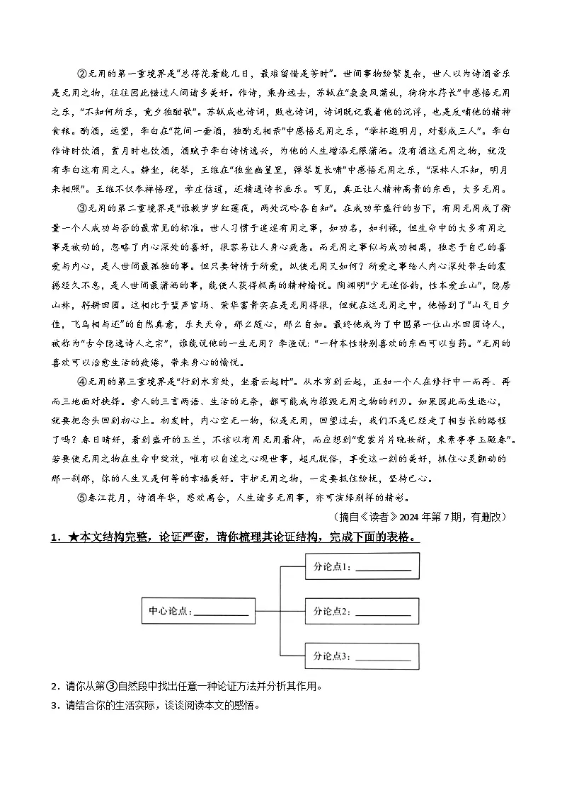 第3部分 专题01：论点概括（讲义）-2025年中考语文复习 现代文阅读（全国通用）（教师版）第3页
