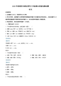 四川省泸州市龙马潭区多校联考2024-2025学年八年级下学期期末语文试题（含答案）