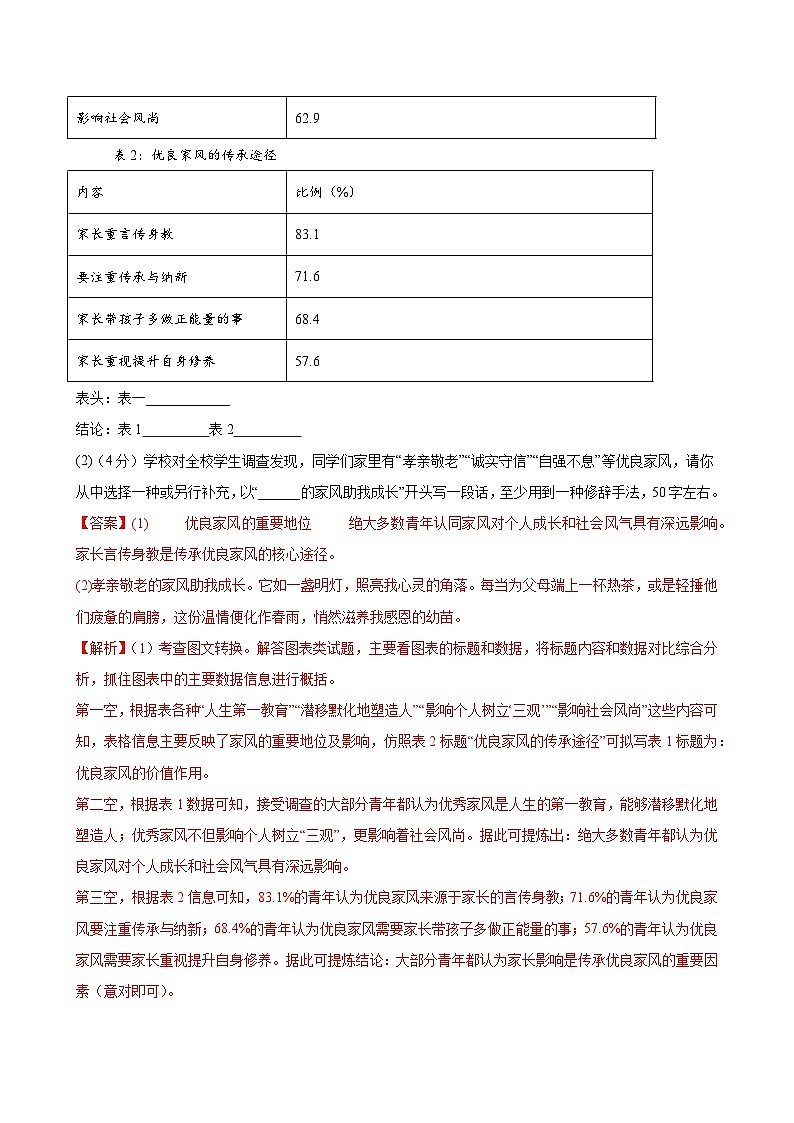 八年级语文开学摸底考（全解全析）第3页