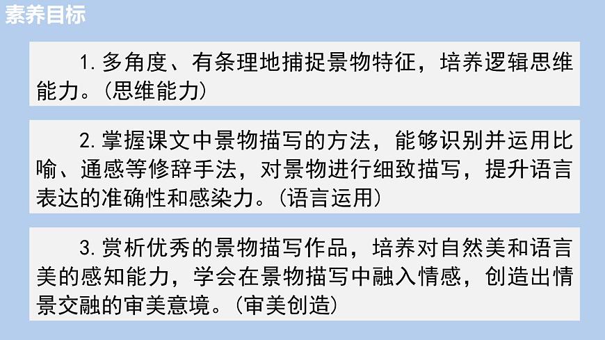 统编版语文八年级上册第三单元写作 学习描写景物课件第2页