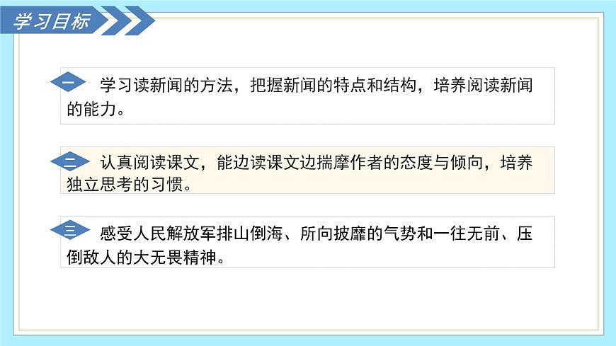 1.1 我三十万大军胜利南渡长江 - 初中语文八年级上册 同步教学课件（人教部编版2024）第2页