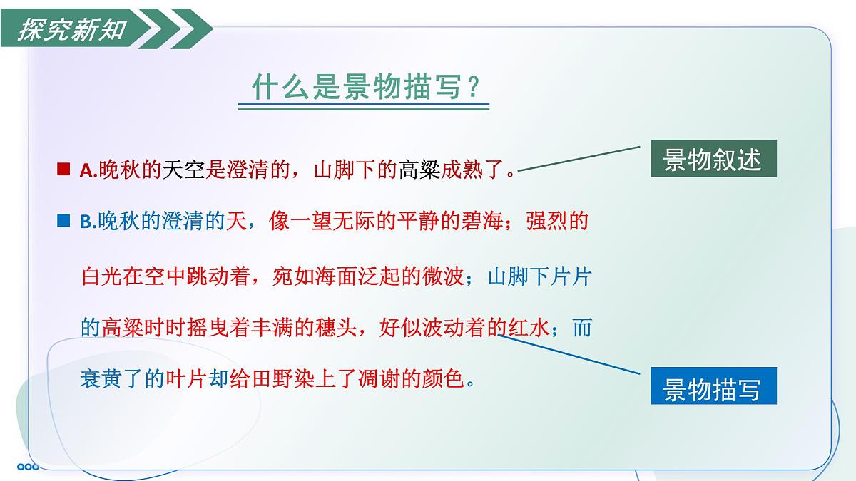 部编版语文八年级上册 写作 学习描写景物 同步课件第6页
