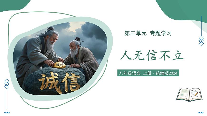 部编版语文八年级上册 专题学习活动 人无信不立 同步课件第1页