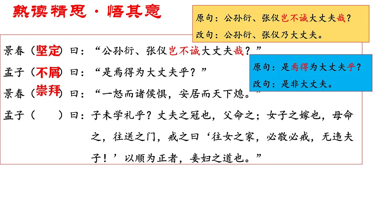 部编版初中语文八年级上册23富贵不能淫-课件第8页