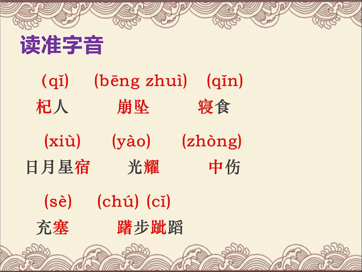 部编版七年级语文上学期24.《寓言四则之杞人忧天》课件第8页