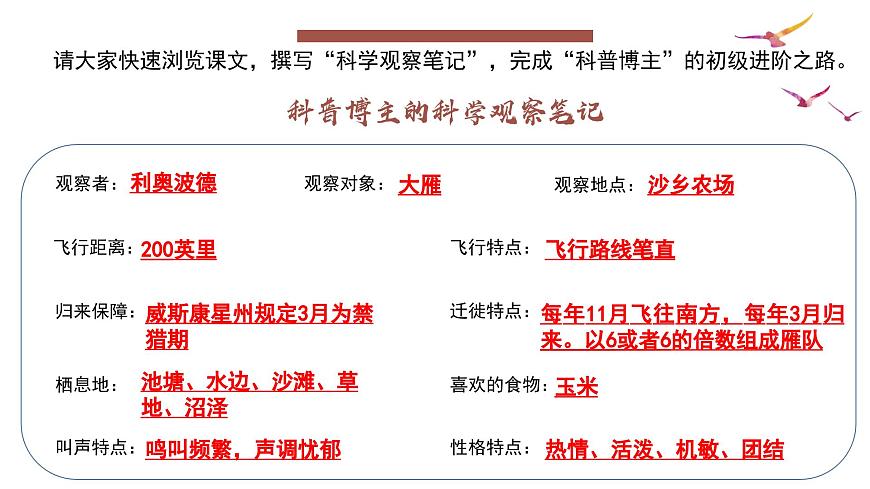七年级语文上册部编版《大雁归来》课件第6页