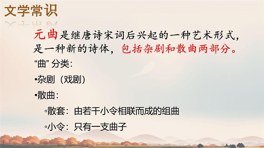 第4课《古代诗歌四首-天净沙.秋思》课件 2025-2026学年统编版语文七年级上册第2页