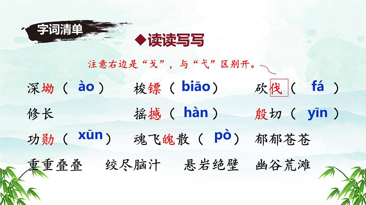 第18课《井冈翠竹》课件-2024-2025学年统编版语文七年级下册第1页