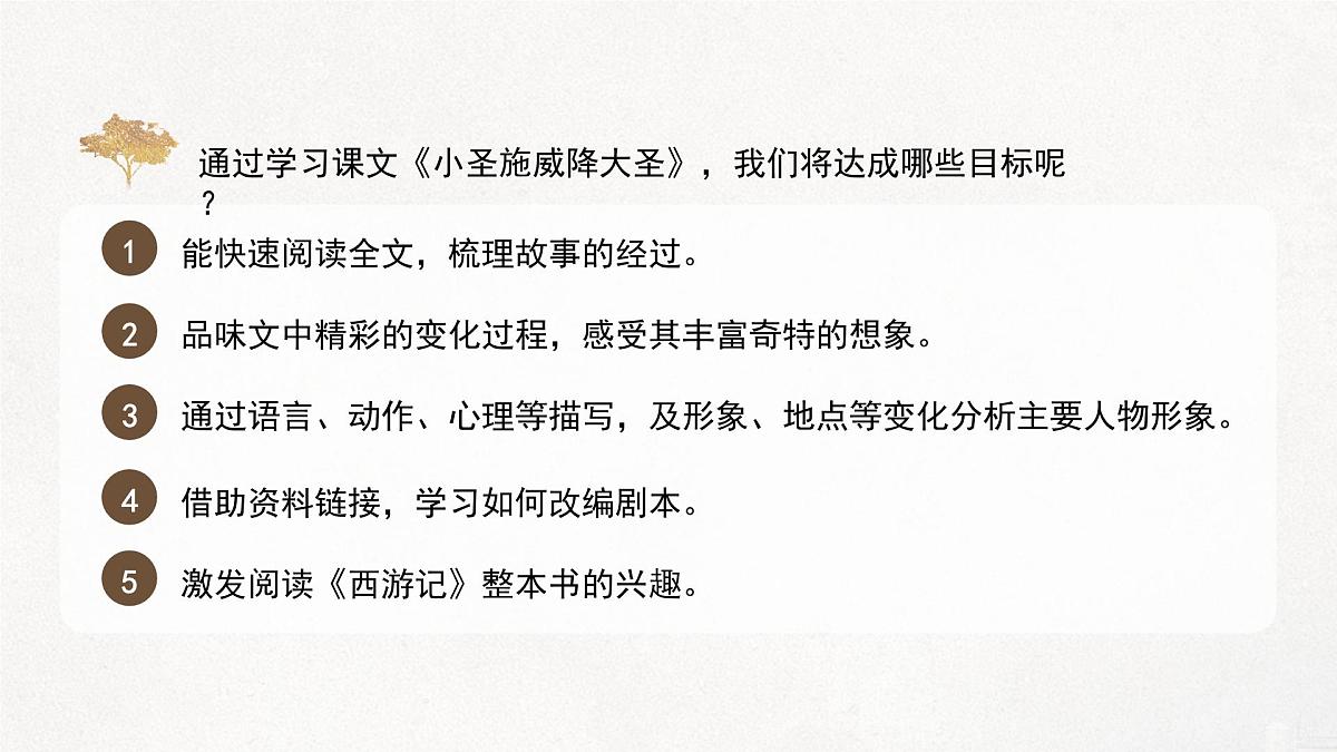 部编版初中语文七年级上21.《小圣施威降大圣》课件第3页