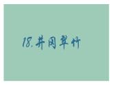 統(tǒng)編版（部編版）（2024）七年級語文下冊18 井岡翠竹 課件
