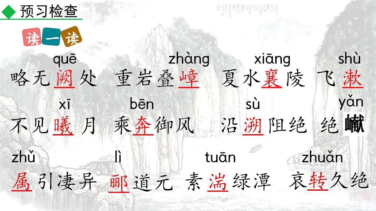 统编版语文八年级上册11 《三峡 》 课件第6页