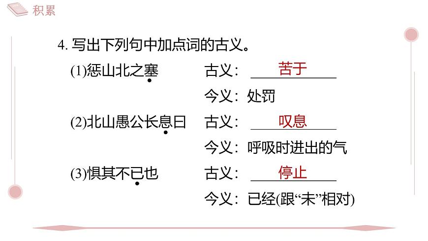 2025年统编版八年级语文上册 24 愚公移山 (习题课件含答案)第6页