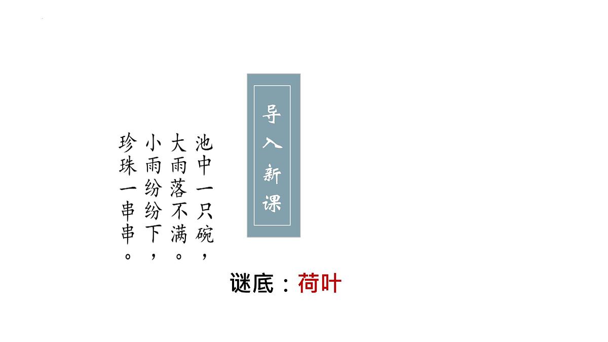 初中  语文  人教部编版（2024）  七年级上册（2024）  第二单元  7* 散文诗二首荷叶·母亲 课件第1页