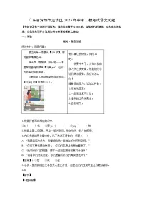 广东省深圳市龙华区2025年中考二模考试语文试卷（解析版）