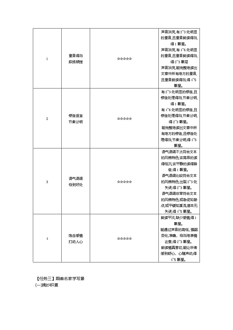 人教部编版七年级语文上册第一单元大单元设计品景物之美，感四季芳华教案第3页