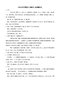2026年中考语文一轮复习学案：全命题作文 (1)（含答案解析与范文例文）全国通用