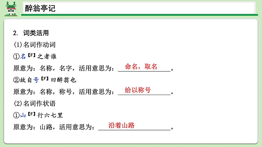 万唯醉翁亭记知识梳理习题第4页