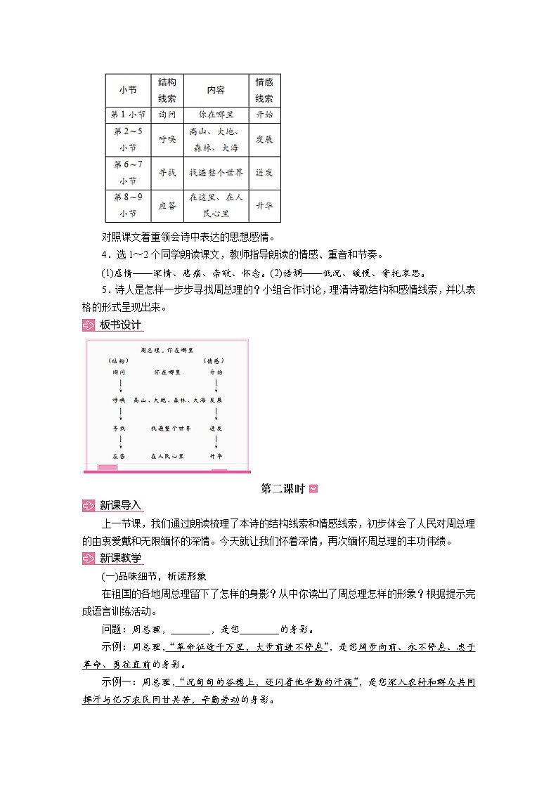 2 周总理，你在哪里（教学设计）2025-2026学年统编版九年级语文上册第2页