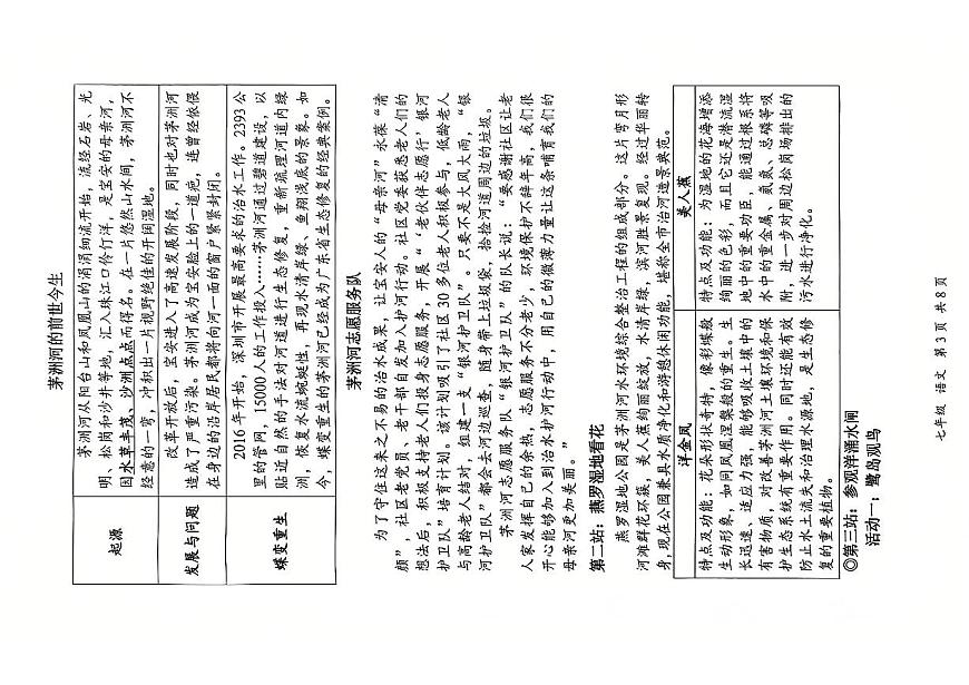2024-2025学年深圳市宝安区七年级上学期期末语文试卷含答案第3页