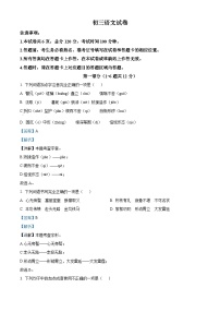 河北省石家庄市第四十二中学2025-2026学年九年级上学期第一次月考语文试题（含答案）