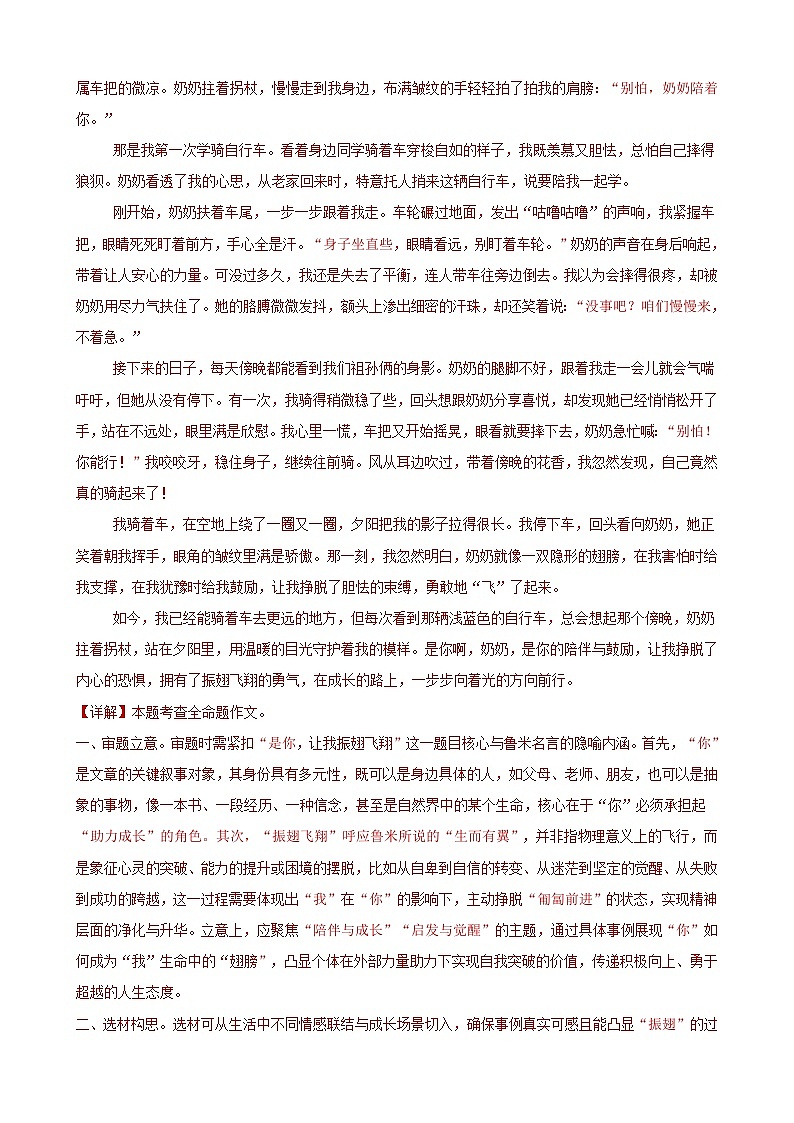 专题10 习作训练（期中专项训练）（解析版）第3页