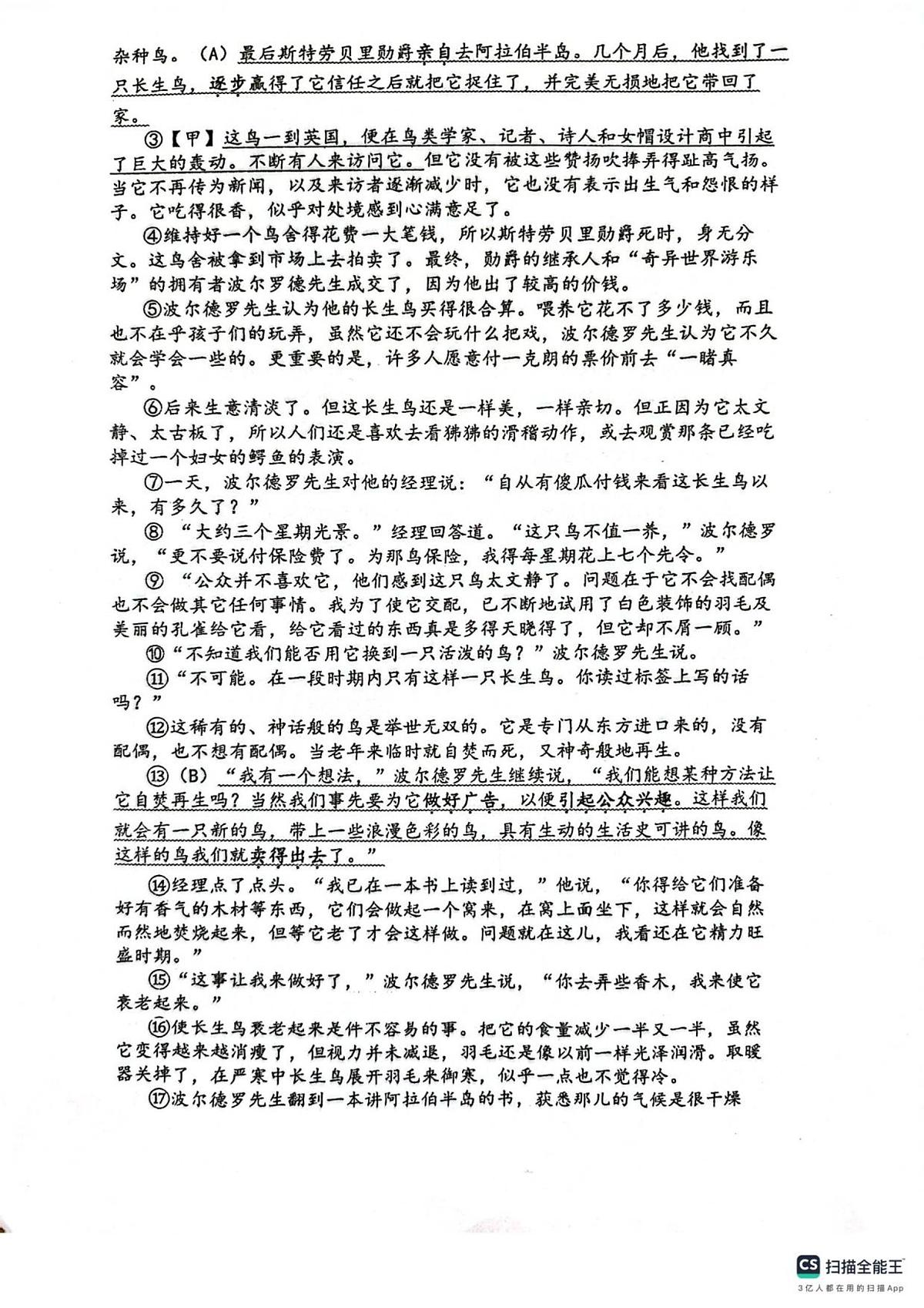 浙江省宁波市鄞州区校联考2025-2026学年九年级上学期11月期中语文试题（图片版，含答案）第3页