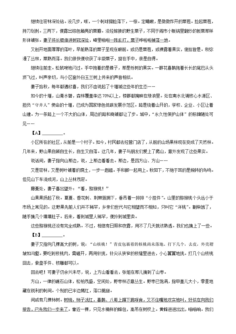 安徽省阜阳市太和县2023-2024学年七年级上学期期末语文试题-A4第3页