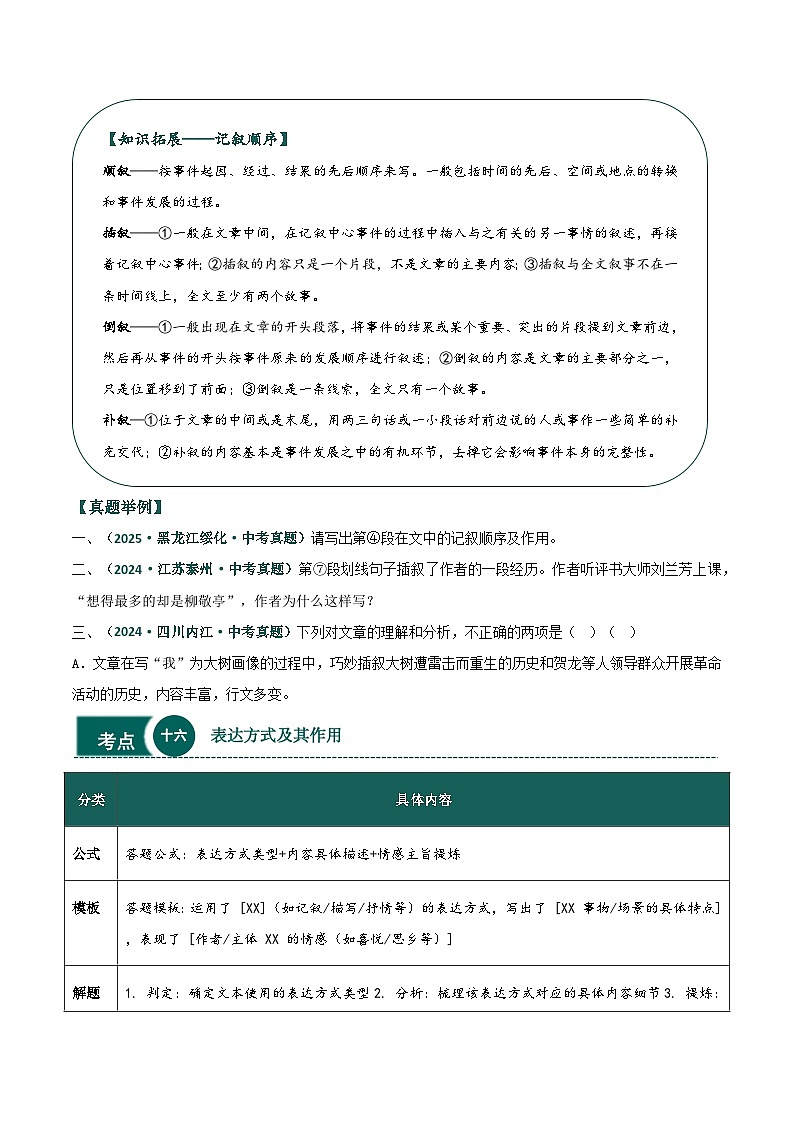 散文热点题型与答题技巧（二）-2026年中考语文一轮复习现代文阅读讲练（全国通用)第3页