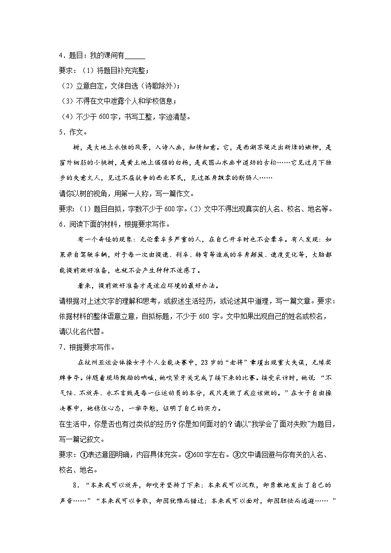 写作-2026年中考语文一轮专题复习讲练（全国通用）第2页