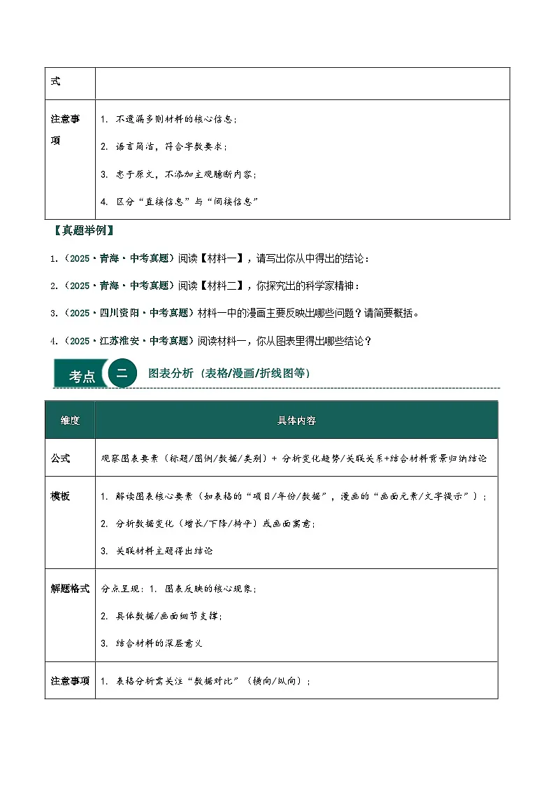 非连续性文本阅读热点题型与答题技巧-2026年中考语文一轮复习现代文阅读讲练（全国通用)第2页