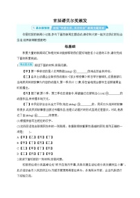 人教部编版（2024）八年级上册（2024）3 首届诺贝尔奖颁发课时作业