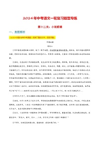 第十二关:小说阅读 中考语文一轮复习题型专练