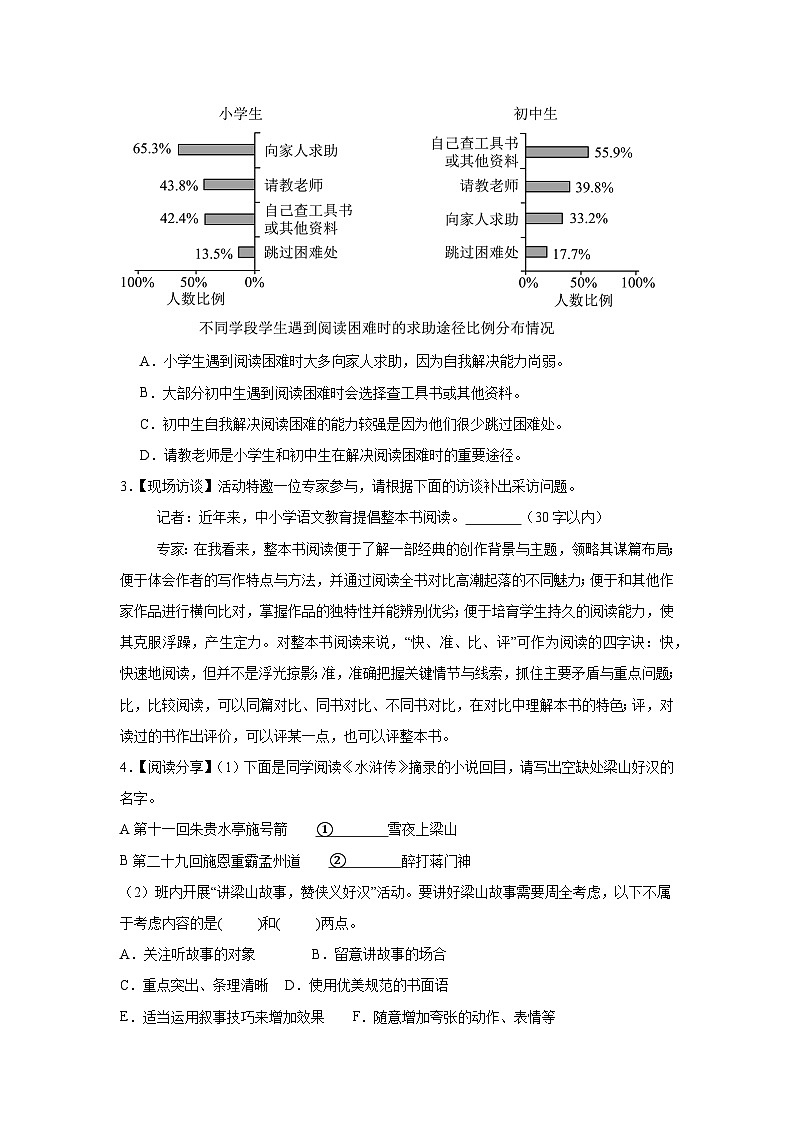 2026年中考语文专题复习：非连续性文本（图文转换）专项练习题汇编（含答案解析）第2页